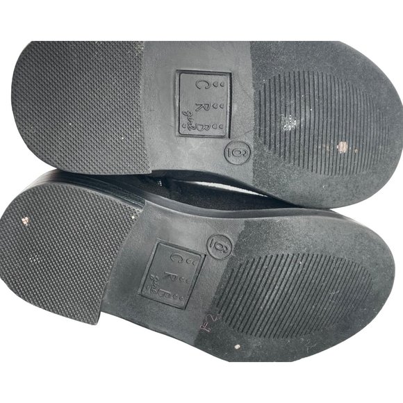 CRB Girl Girl's Size 6 Black Suede Booties W/ Multi-Colored Rhinestones - Picture 4 of 7